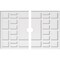 Ekena Millwork Beaux Architectural Grade PVC Ceiling Medallion, 40"W x 26 5/8"H x 3"ID x 14"C x 1"P, Two-Piece CMP40X26BX2-03000 - alternate 1